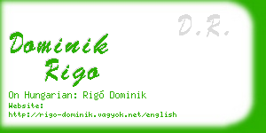 dominik rigo business card